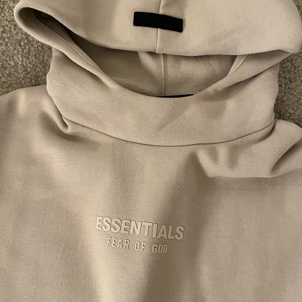 Essentials Tan Turtleneck Sweater Oversized Fit - image 2